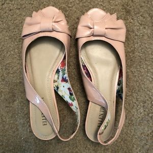Dusty pink flats